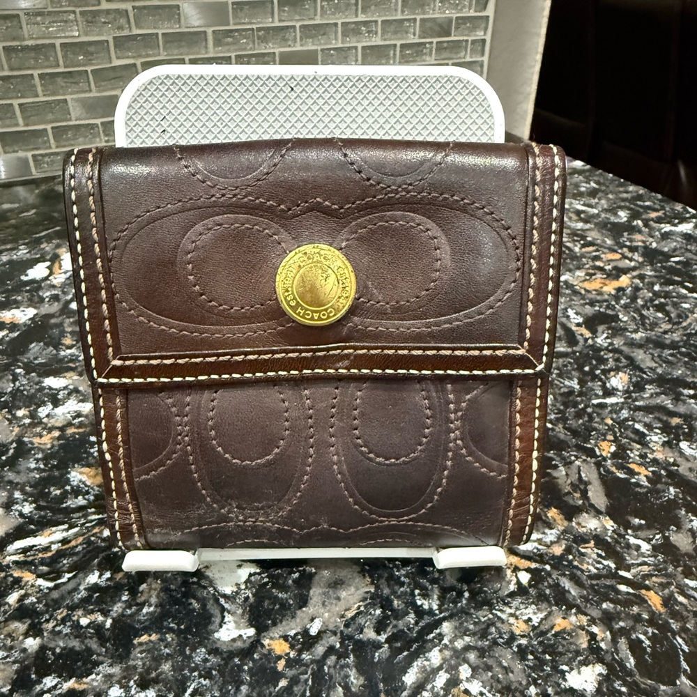 COACH CHELSEA Stitched Leather wallet